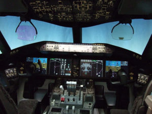 787 flight deck