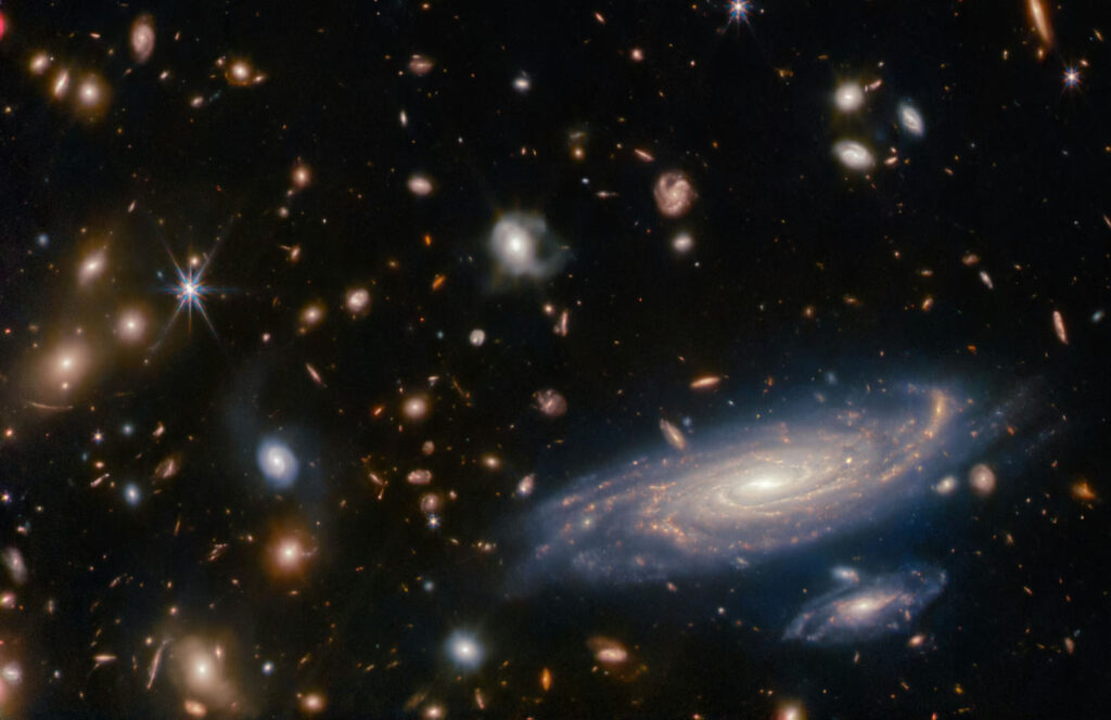 Multiple galaxies from James Webb telescope