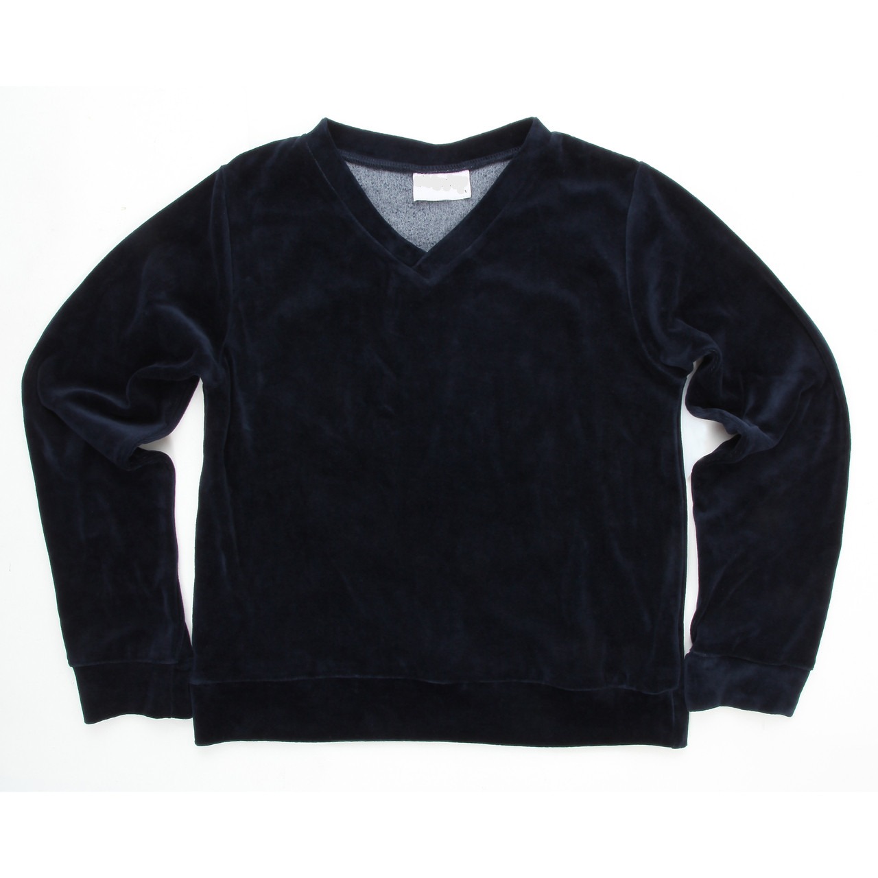 Navy blue velour shirt